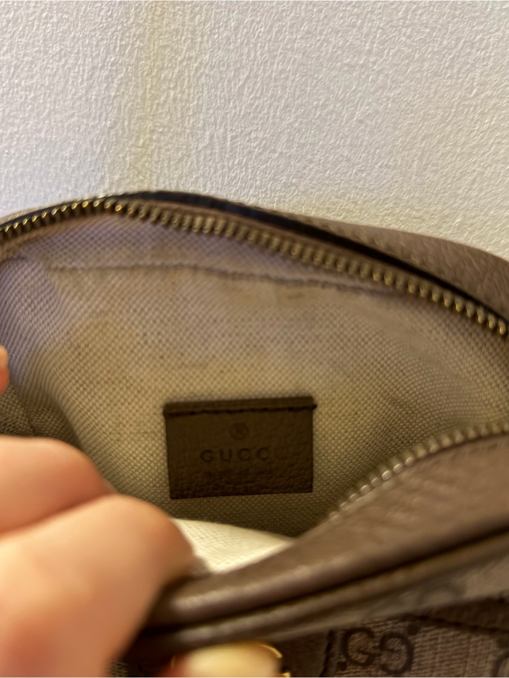 Gucci Brown GG Supreme Web Stripe Crossbody Messenger Bag - Picture 5 of 5
